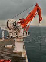 Lightning strike paralyses crane